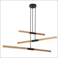 minimalistyczna lampa wisząca z drewna LUGANO Light Prestige LP-2828-3P