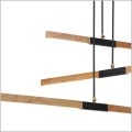 lampa wisząca połączenie drewna i czerni LUGANO Light Prestige LP-2828-3P