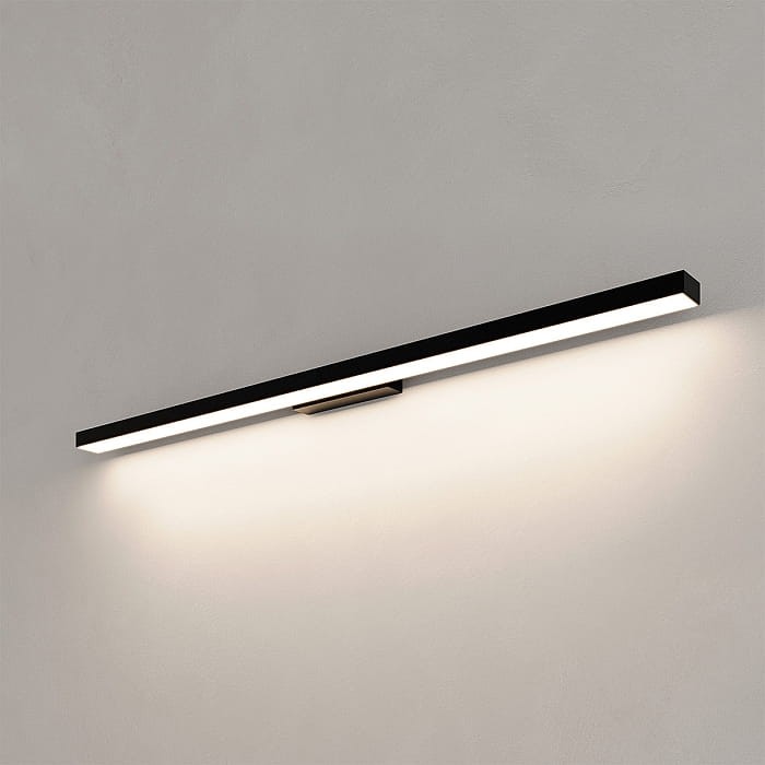 czarny kinkiet IP44 do łazienki AQUA 92cm Light Prestige LP-987/1W-L-BK