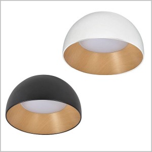 LIGURIA plafon sufitowy LED czarny drewno Candellux