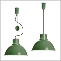 zielone metalowe lampy wiszące TAR Reflex Maxi Green