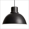 czarna lampa wisząca 35 cm TAR REFLEX Maxi Black Struktura