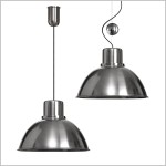 Reflex Maxi Steel metalowa lampa wisząca do kuchni klosz półkula 35cm 1xE27 Tar