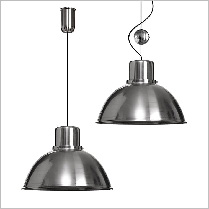TAR lampy wiszące ze stali nierdzewnej Reflex Maxi Steel