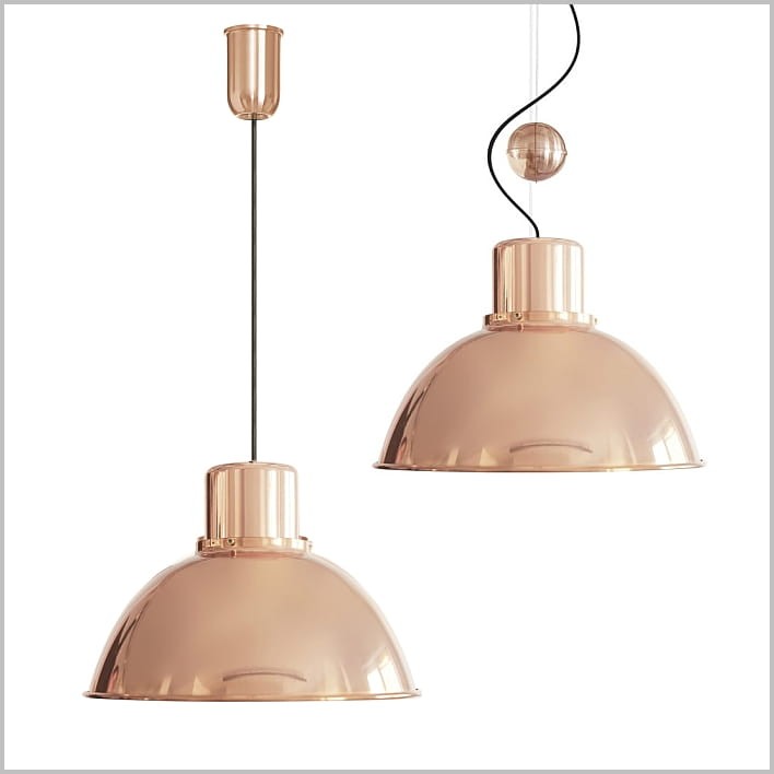 lampy wiszące z miedzi TAR Reflex Maxi Copper