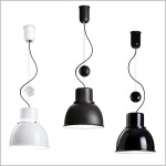 Reflex Mini biała lub czarna regulowana lampa wisząca 22 cm 1xE27 TAR