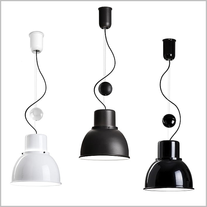 designerskie lampy wiszące z regulowaną wysokością TAR Reflex Mini
