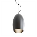 czarna stalowa lampa wisząca Kokon TAR Cocco Black/Black