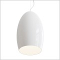 designerska biała lampa wisząca E27 Kokon TAR Cocco White