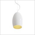 biała lampa wisząca złote wnętrze Kokon TAR Cocco White/Gold