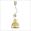 mosiężna lampa wisząca z obciążnikiem kulowym klosz 21cm 1xE27 Reflex Mini Brass Tar