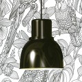 czarna matowa industrialana lampa wisząca TAR Reflex Mini Black Strukt