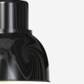 czarna matowa industrialana lampa wisząca TAR Reflex Mini Black Strukt