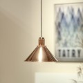 miedziana lampa wisząca TAR Reflex Cone Copper Reg
