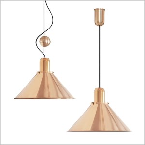 Reflex Stożek Copper lampa wisząca do kuchni klosz 35cm z miedzi 1xE27 TAR