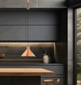 miedziana lampa wisząca z płynną regulacją wysokości TAR Reflex Cone Copper Reg