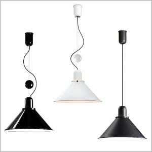 Reflex Stożek Black/White biała lub czarna industrialna lampa wisząca TAR