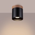 czarny plafon tuba RIF Sollux SL.1349