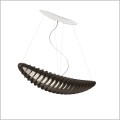 Zeppelin Led S czarna lampa wisząca 90 cm biała podsufitka TAR