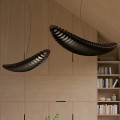 Zeppelin Led Black designerskie lampy wiszące ze sklejki drewnianej TAR