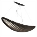czarna lampa wisząca czarna podsufitka TAR Zeppelin Led L