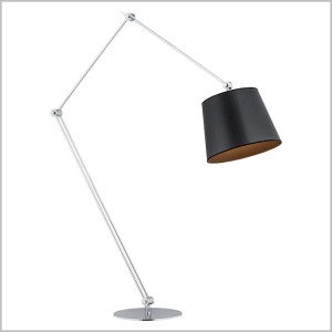 ZAKYNTOS BIS regulowana lampa podłogowa z abażurem 1xE27 Argon