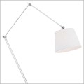 duża lampa stojąca do salonu z białym abażurem Argon ZAKYNTOS BIS 39523
