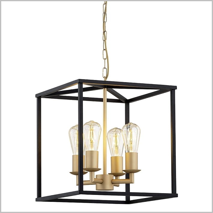 czarno złota lampa wisząca w stylu vintage Argon MONZANO 1824