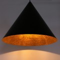 czarna lampa wisząca 77 cm miedziane wnętrze Sigma Vesuvio-L-41045