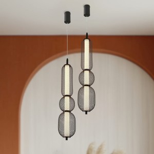 PUMA LED 15W czarna designerska lampa wisząca Candellux