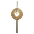 designerski złoty kinkiet szkło bursztynowe PLATO Light Prestige LP-0301/1W AM