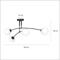 Emibig lampa sufitowa PREGOS 4 60 x 30 cm