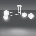 Emibig biała lampa sufitowa PREGOS 4 WHITE 671/4