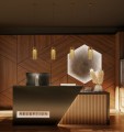 szklana lampa wisząca LED SIGNATURE AMBER B MAXlight P0602