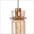 złoto szklana lampa wisząca SIGNATURE AMBER B MAXlight P0602