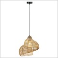 lampa wisząca wyplatana z rattanu SHELLA Light Prestige LP-1806/1P 40cm
