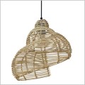 lampa wisząca z jasnego rattanu SHELLA Light Prestige LP-1806/1P 60cm