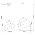 SHELLA lampy wiszące w kształcie muszli Light Prestige LP-1806/1P