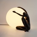 lampa stołowa z postacią kobiety WOMAN 1 Step into Design ST-6020-A  Black
