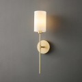 stylowy złoty kinkiet z białym abażurem DARLING Step into Design ST-9501W GOLD