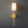 klasyczny złoty kinkiet z białym abażurem DARLING Step into Design ST-9501W GOLD