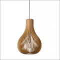 ażurowa drewniana lampa wisząca BODO Lucide 01400/38/72