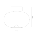 plafon LED 4W 18cm VASO AMBER  Milagro ML1411
