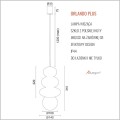 lampa wisząca IP44 długość 158 cm Argon ORLANDO PLUS