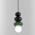 lampa wisząca z ciemno zielonego szkła ORLANDO PLUS Argon 8788