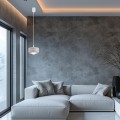 beżowa lampa wisząca do salonu lampa TEVO kaszmir Argon 8814
