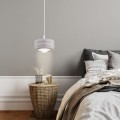 szara lampa wisząca do sypialni lampa TEVO kaszmir Argon 8814