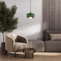 zielona lampa wisząca do salonu TEVO zieleń butelkowa Argon 8815