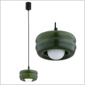 szklana lampa wisząca TEVO zieleń butelkowa Argon 8815