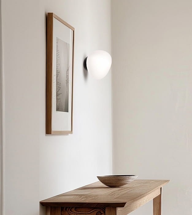 biały kinkiet 30 cm do przedpokoju STONES Candellux 13-35189